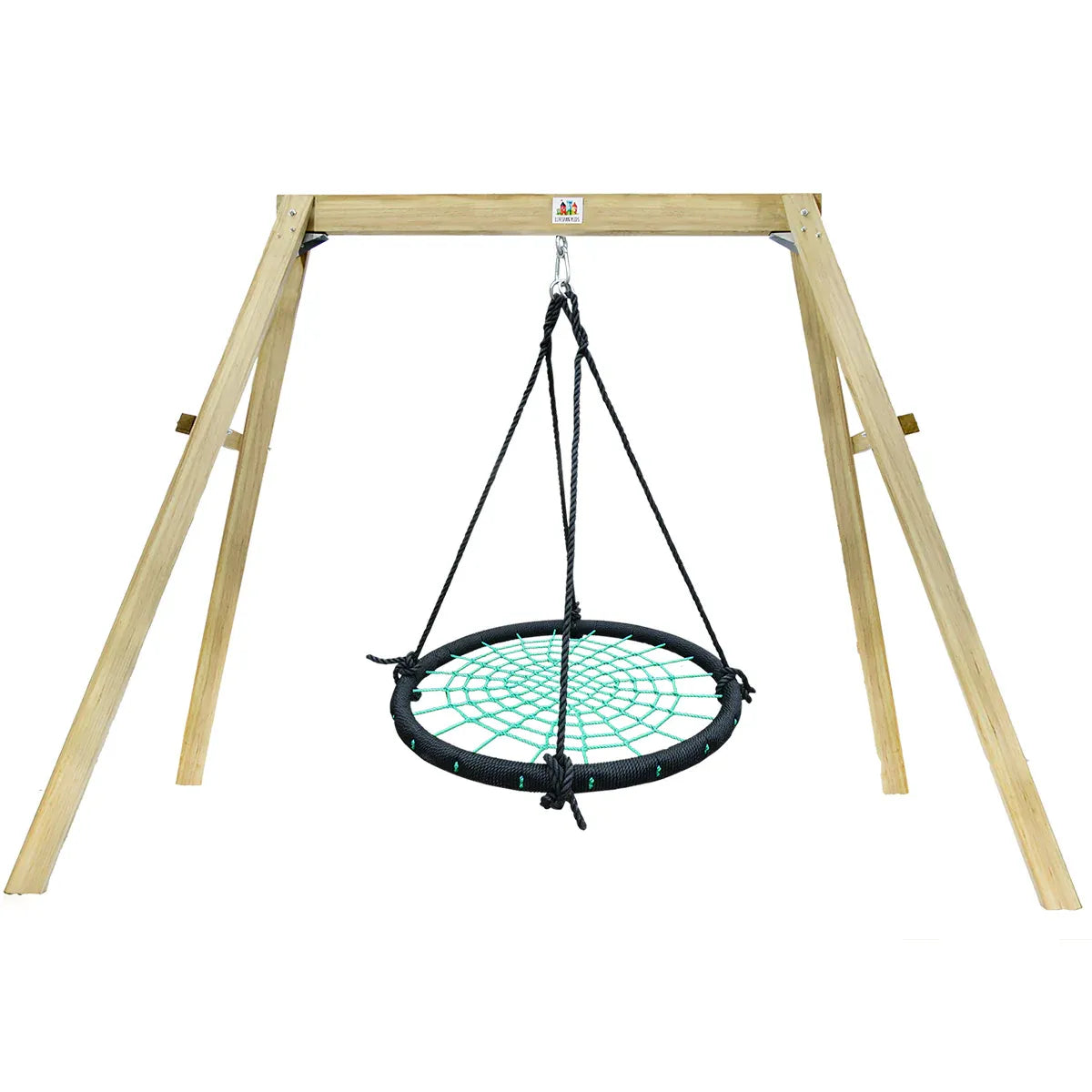 Timber web swing set 1m view 2