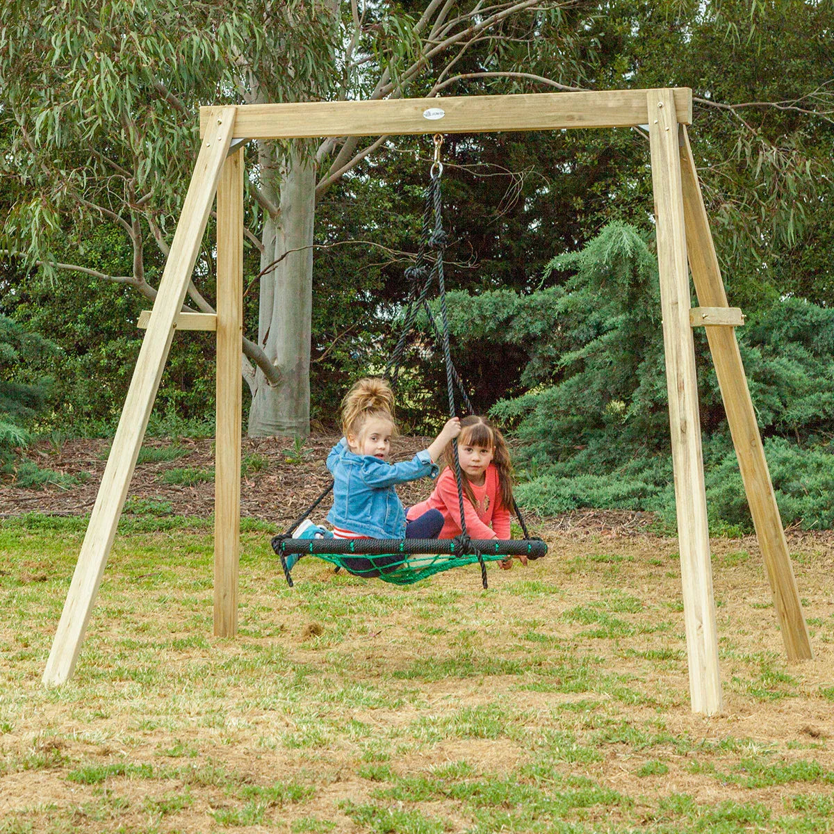 Timber web swing set 1.2m view 2