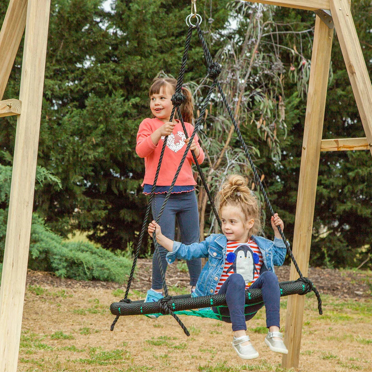 Timber web swing set 1.2m view 4