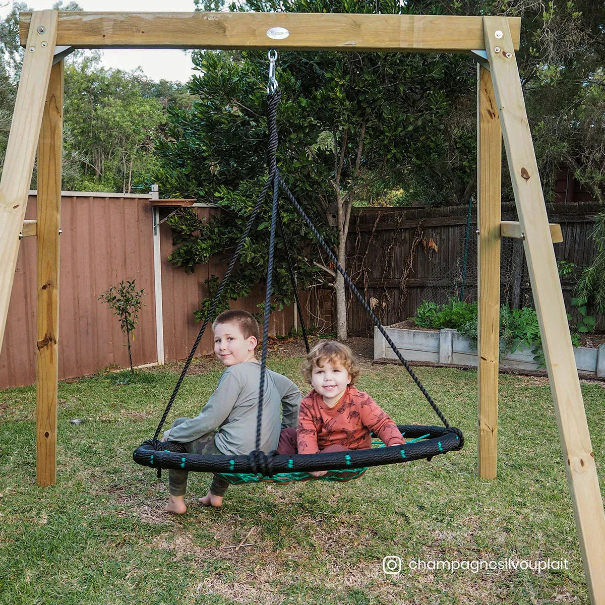 Timber web swing set 1.2m view 7
