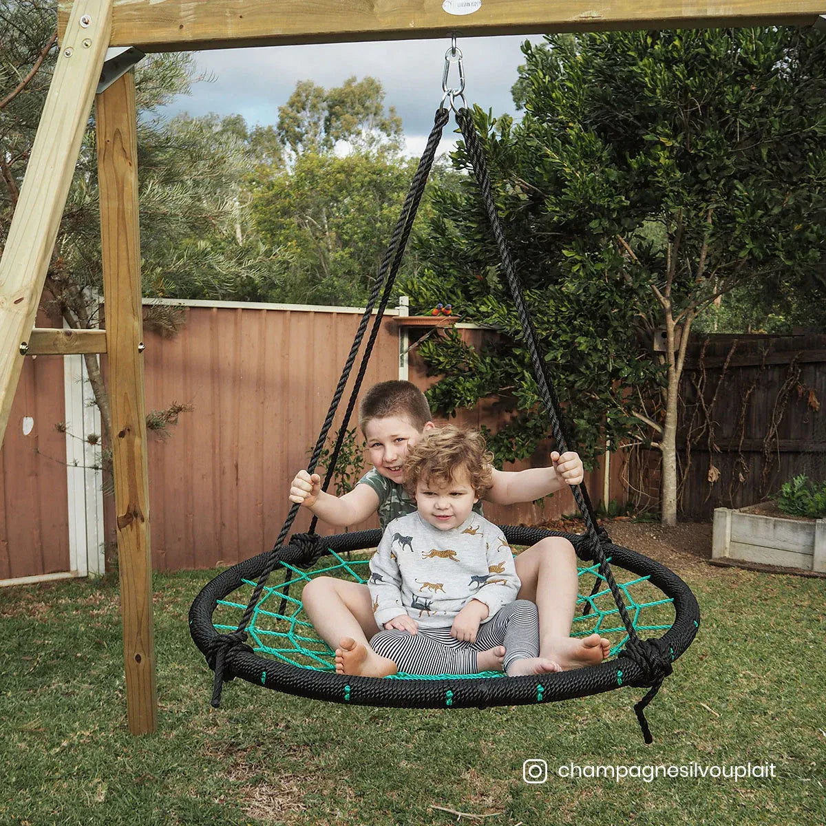Timber web swing set 1.2m view 11