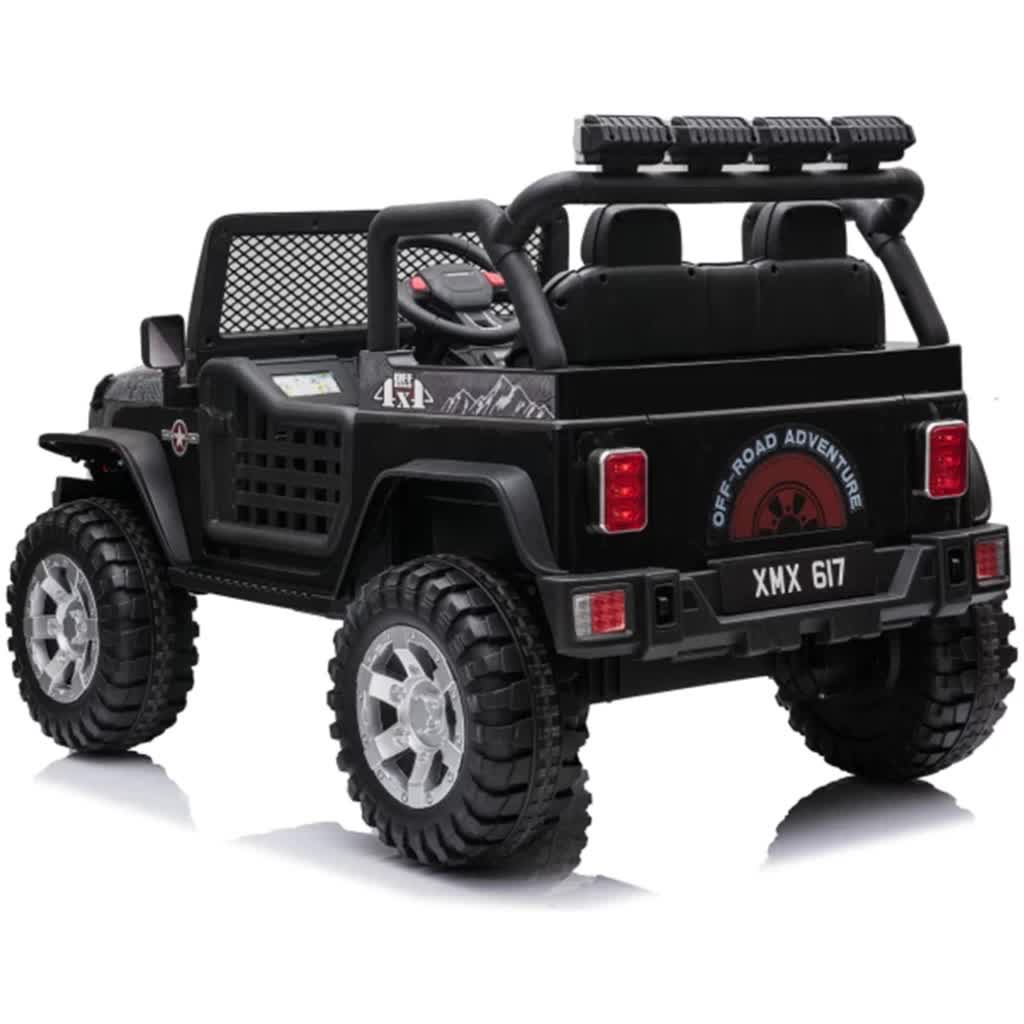 Knockhill Kids Ride On Car, 12V Electric 2 Seater Off Road, Black