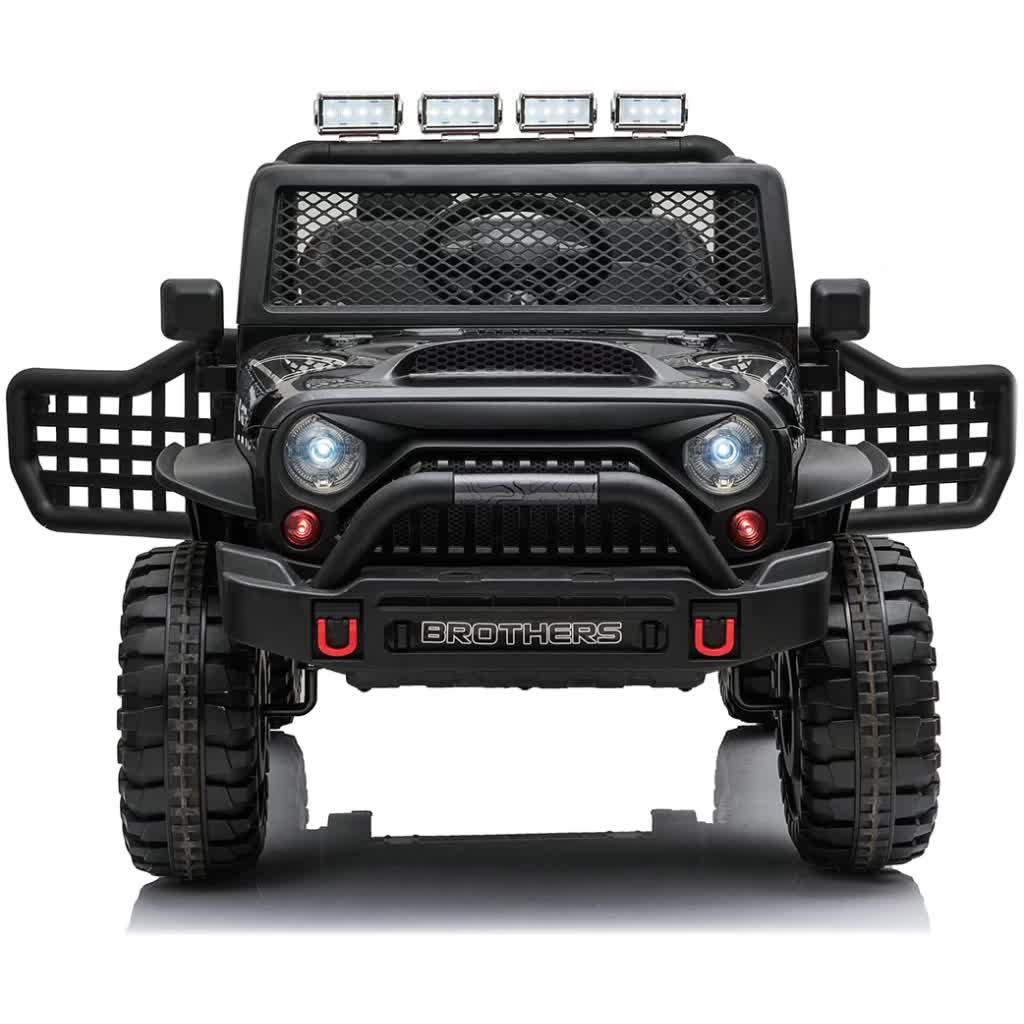 Knockhill Kids Ride On Car, 12V Electric 2 Seater Off Road, Black