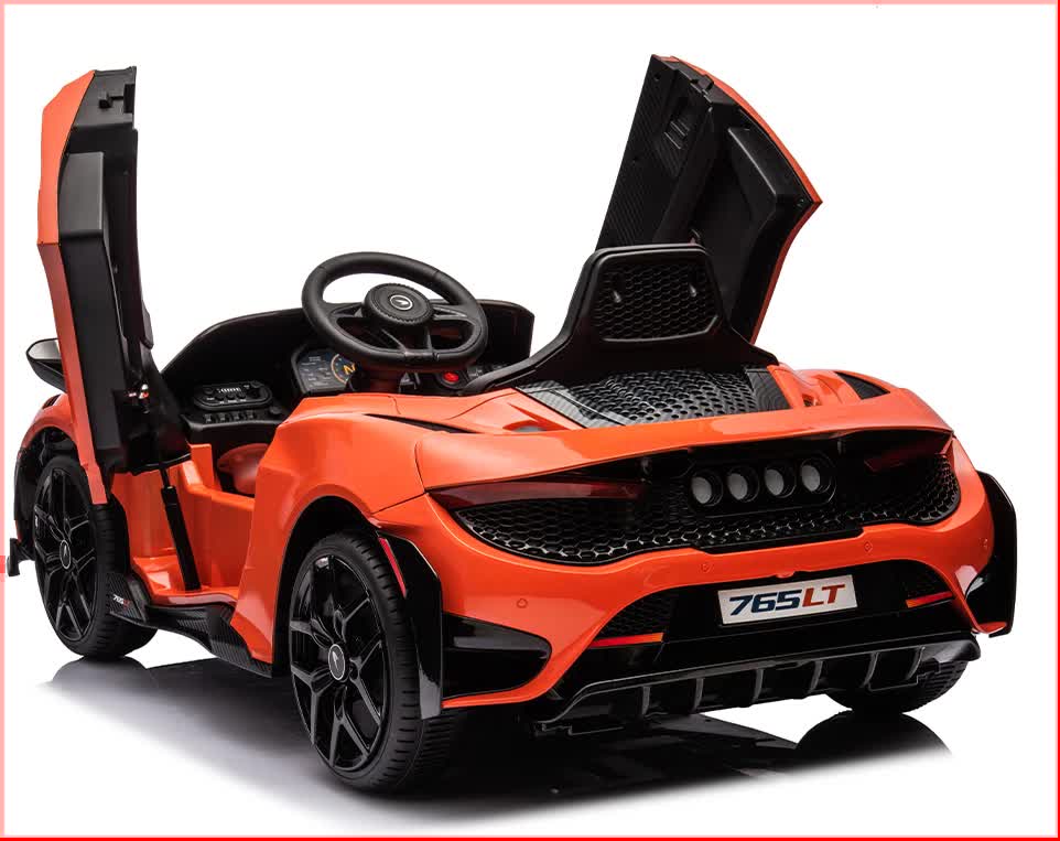 Mallory Kids Ride On Car, 12V Electric Sports Car, Orange