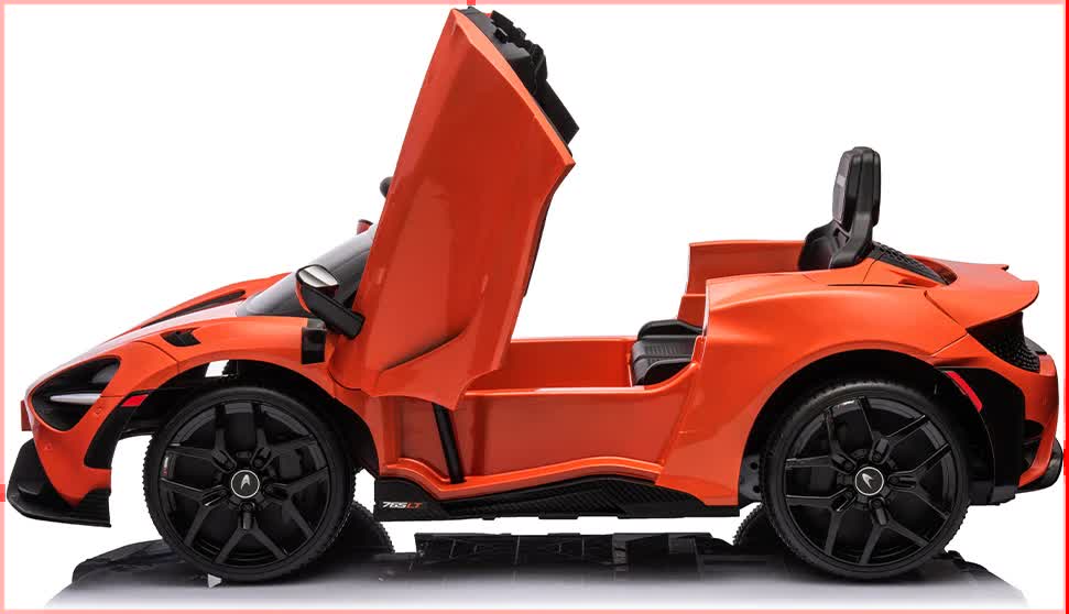 Mallory Kids Ride On Car, 12V Electric Sports Car, Orange