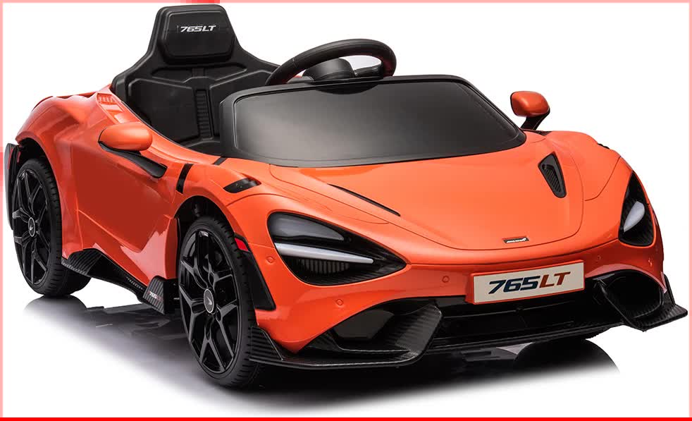 Mallory Kids Ride On Car, 12V Electric Sports Car, Orange