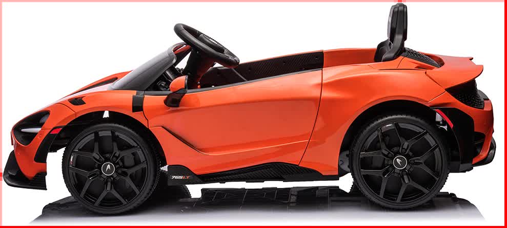 Mallory Kids Ride On Car, 12V Electric Sports Car, Orange