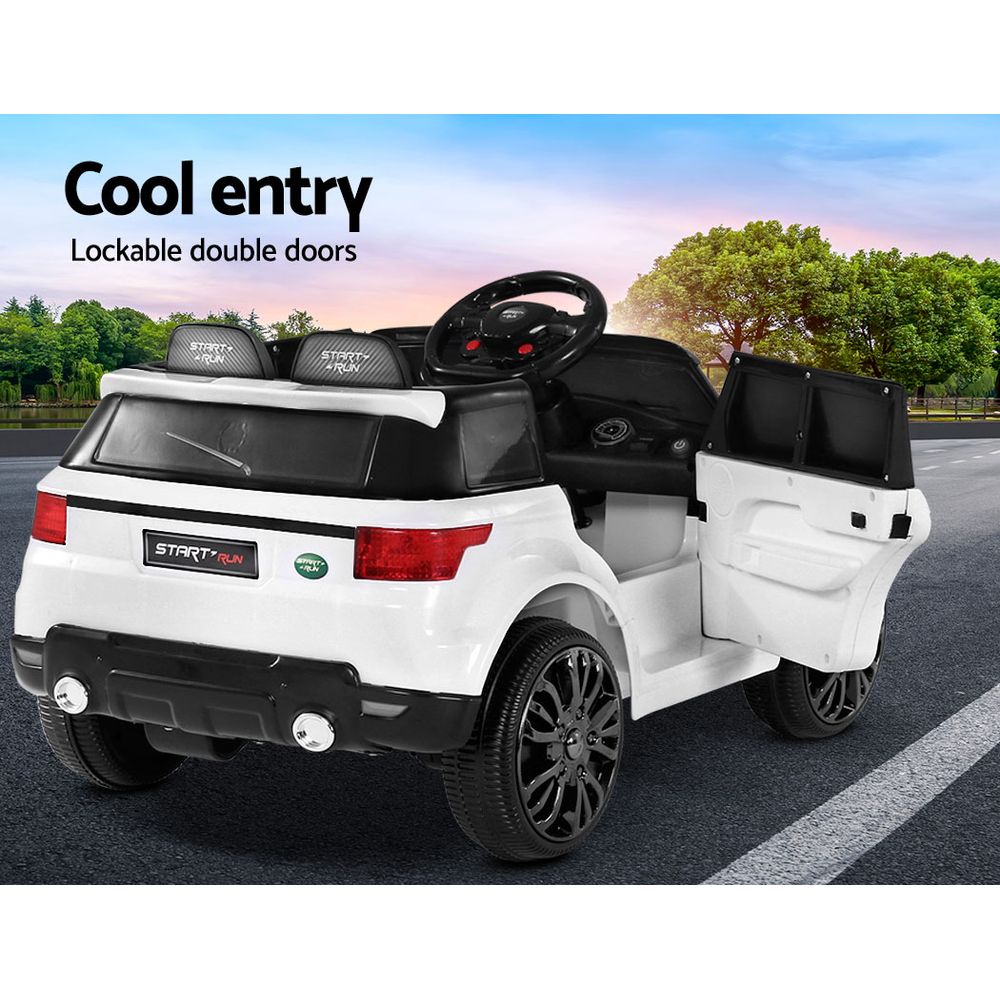 Warton Kids Ride On Car, 12V Electric, White