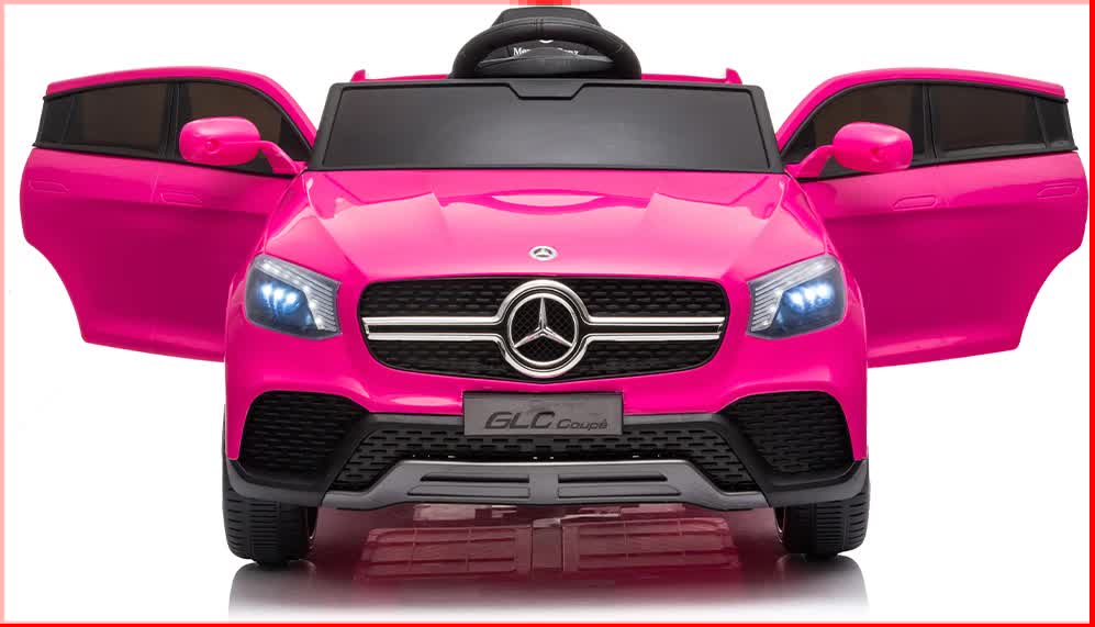 Castle Kids Ride On Car, 12V Electric SUV Coupe, Pink