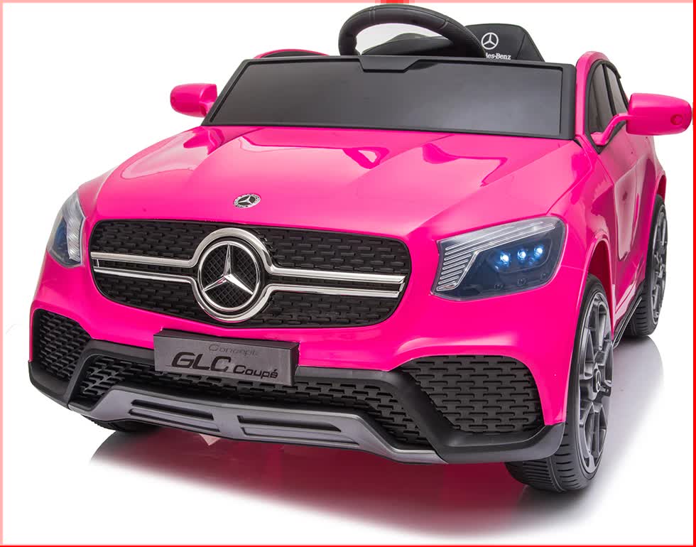 Castle Kids Ride On Car, 12V Electric SUV Coupe, Pink