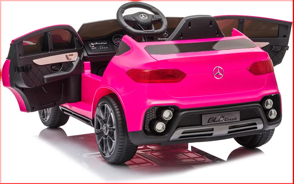 Castle Kids Ride On Car, 12V Electric SUV Coupe, Pink