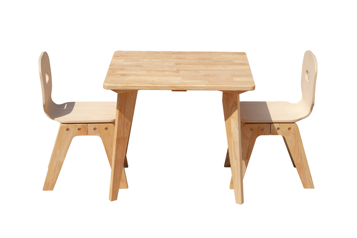 Kids Square Table and 2 Chairs Set
