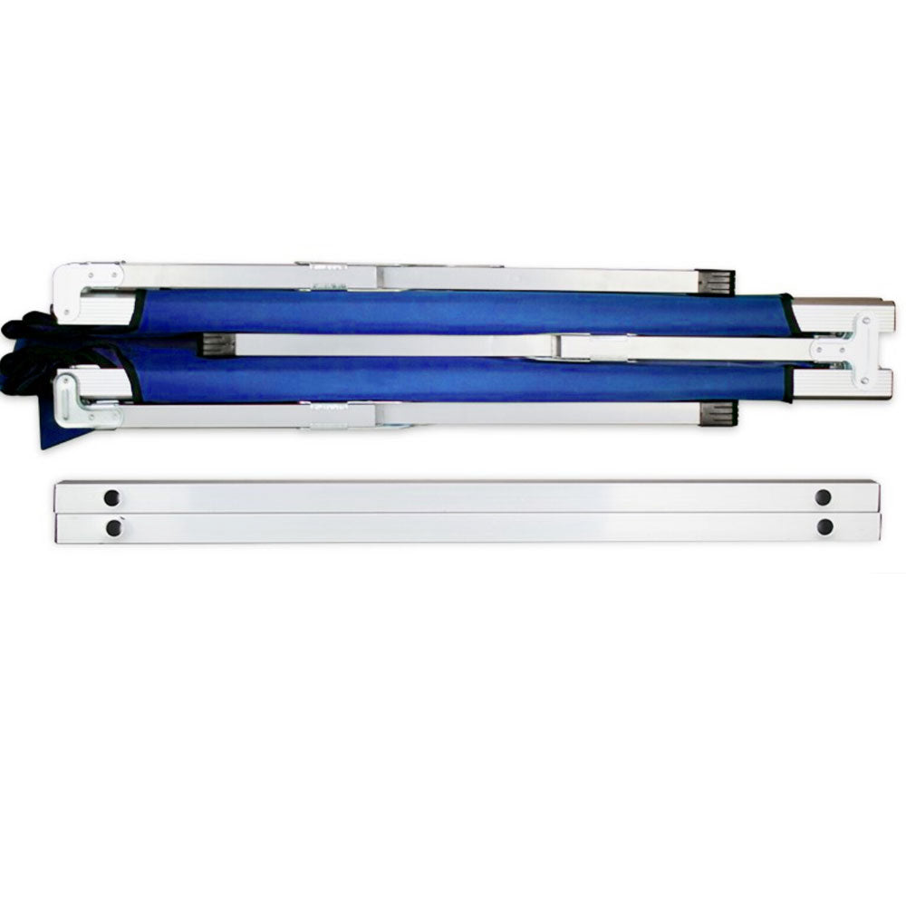 Larapinta Folding Camp Stretcher Bed, Blue