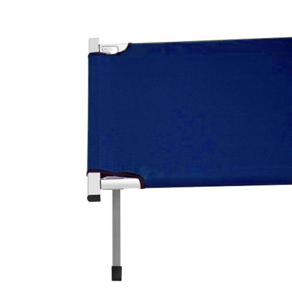 Larapinta Folding Camp Stretcher Bed, Blue