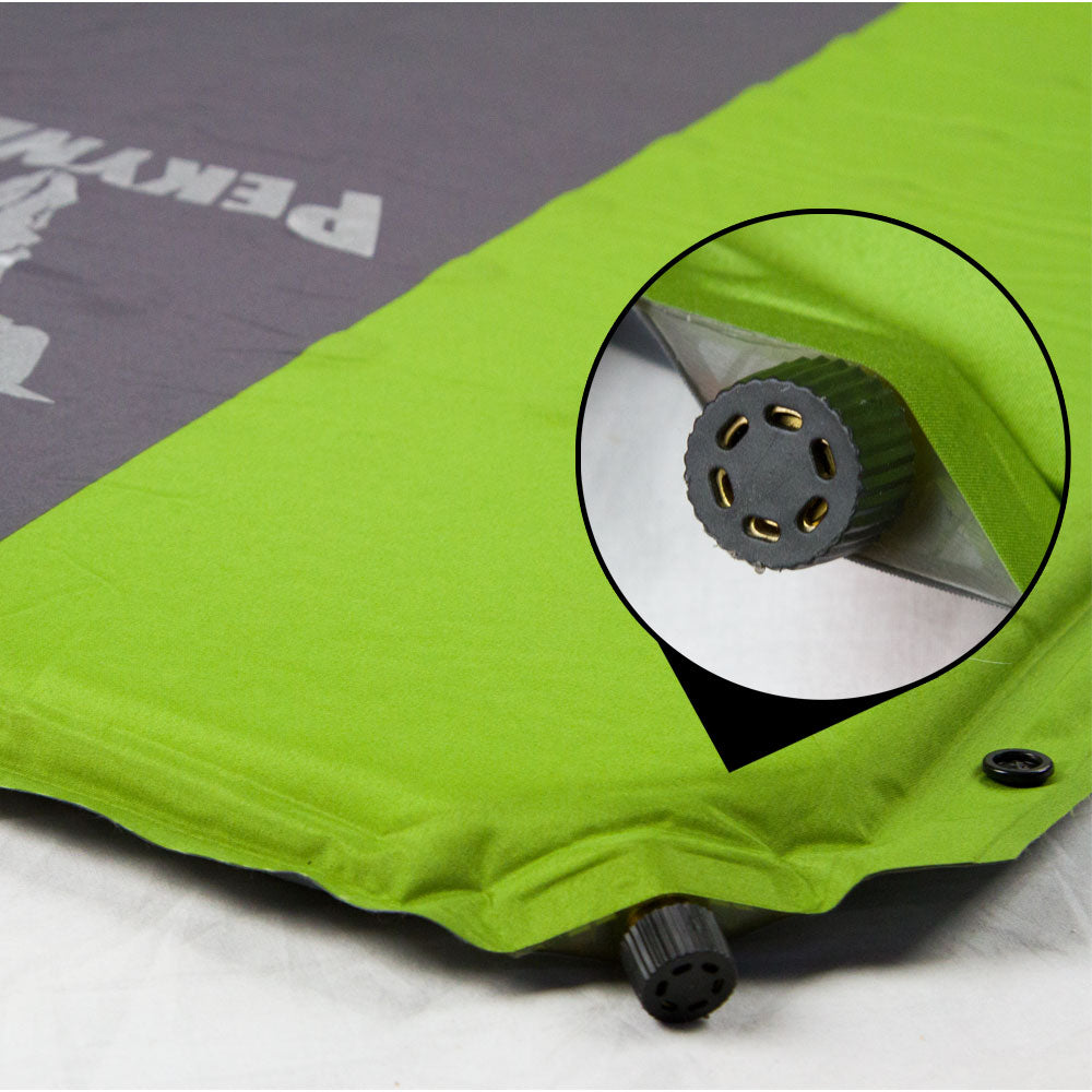 Sunwapta Self Inflating Camping Mattress, Double, Green