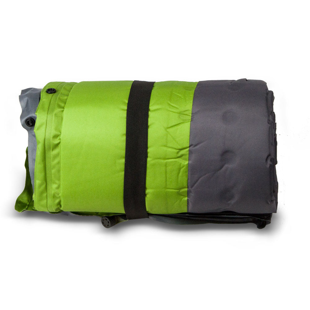 Sunwapta Self Inflating Camping Mattress, Double, Green