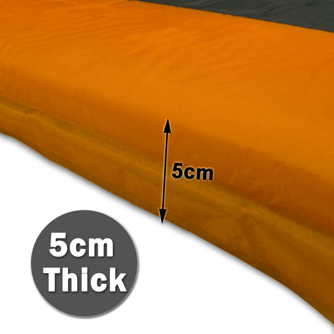 Sunwapta Self Inflating Camping Mattress, Double, Orange