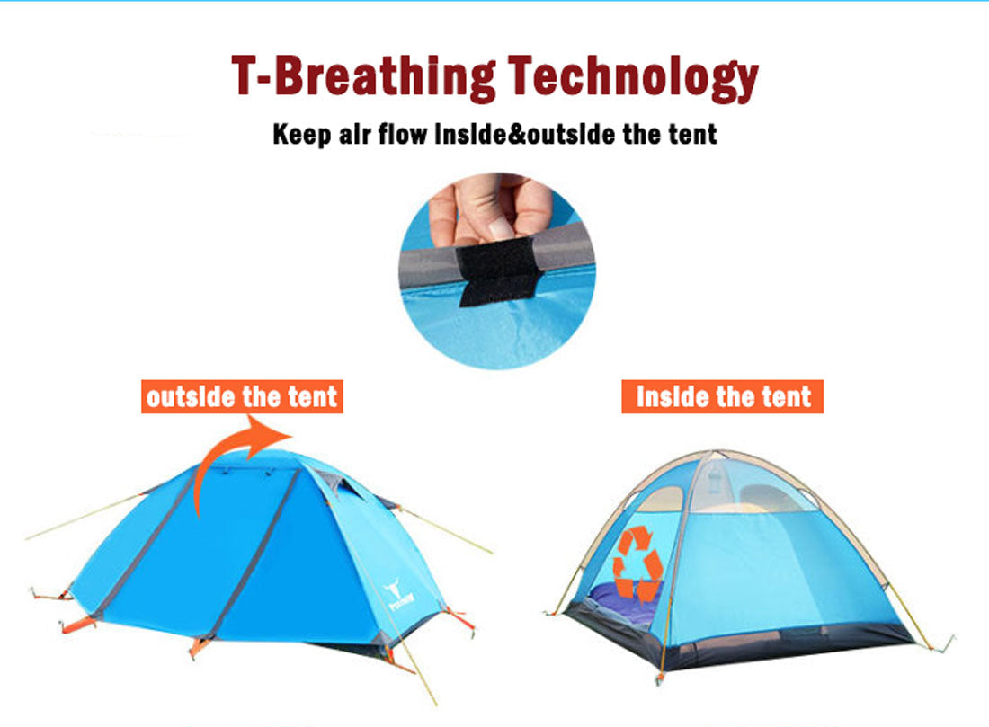 Chalten Backpacking Tent, 2 Person, Blue
