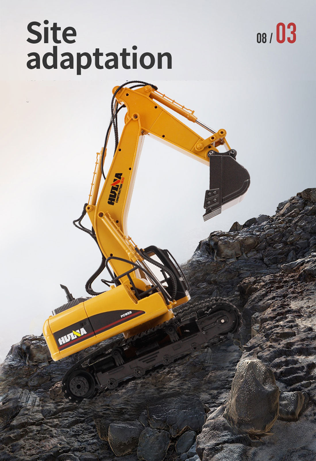 Ouston 1/14 Scale 15 Channel Remote Control Excavator Digger