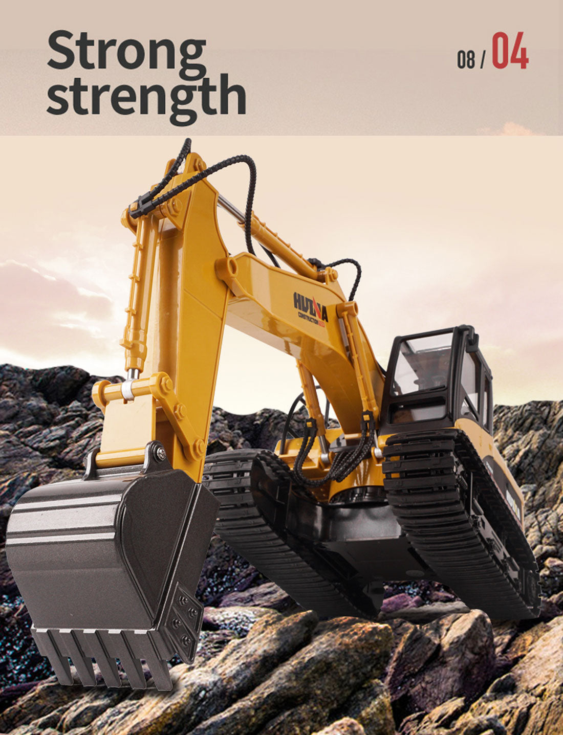 Ouston 1/14 Scale 15 Channel Remote Control Excavator Digger