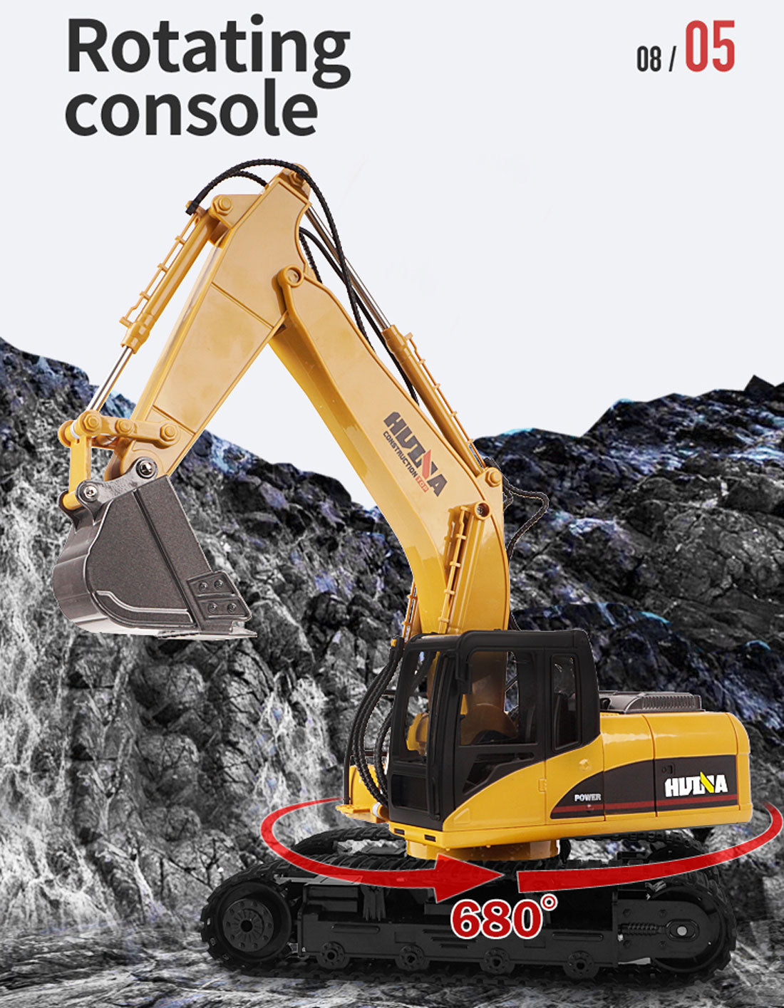 Ouston 1/14 Scale 15 Channel Remote Control Excavator Digger