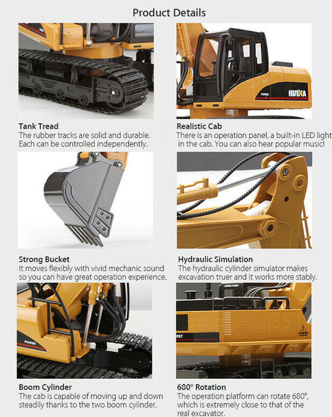 Ouston 1/14 Scale 15 Channel Remote Control Excavator Digger
