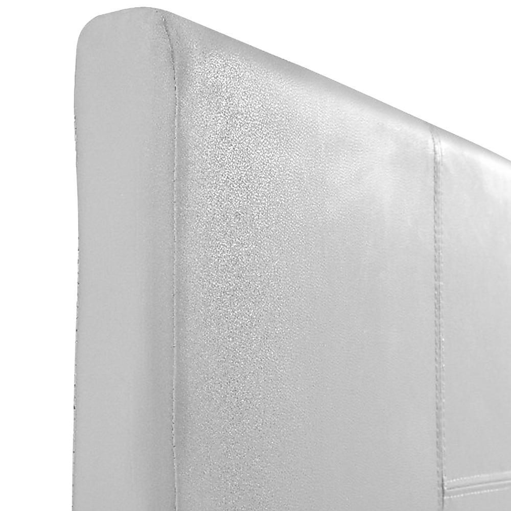 Palermo Queen PU Leather Bed Frame - White
