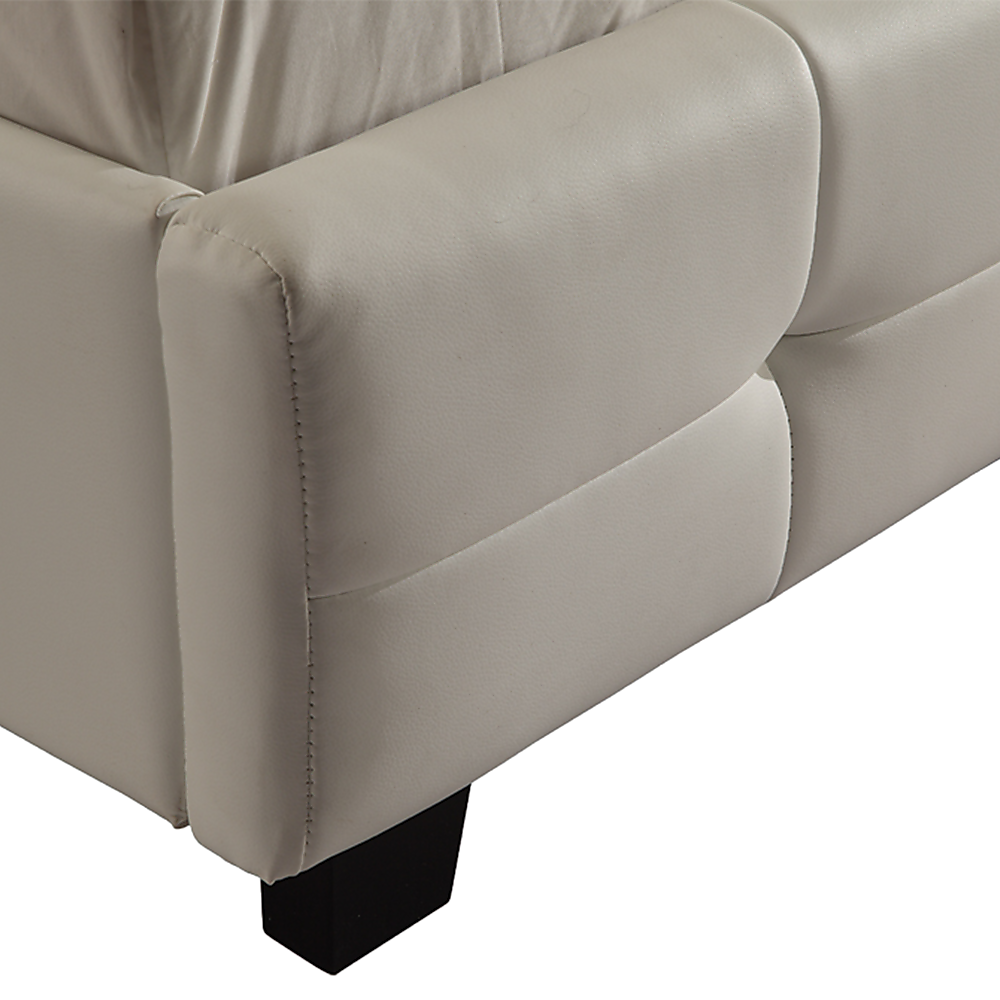 Positano Double Deluxe Bed Frame, White