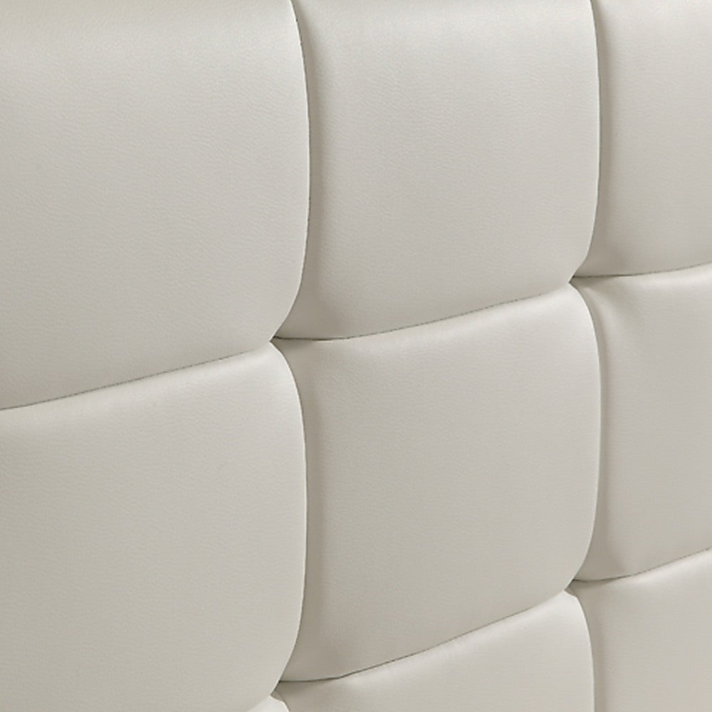 Positano Double Deluxe Bed Frame, White