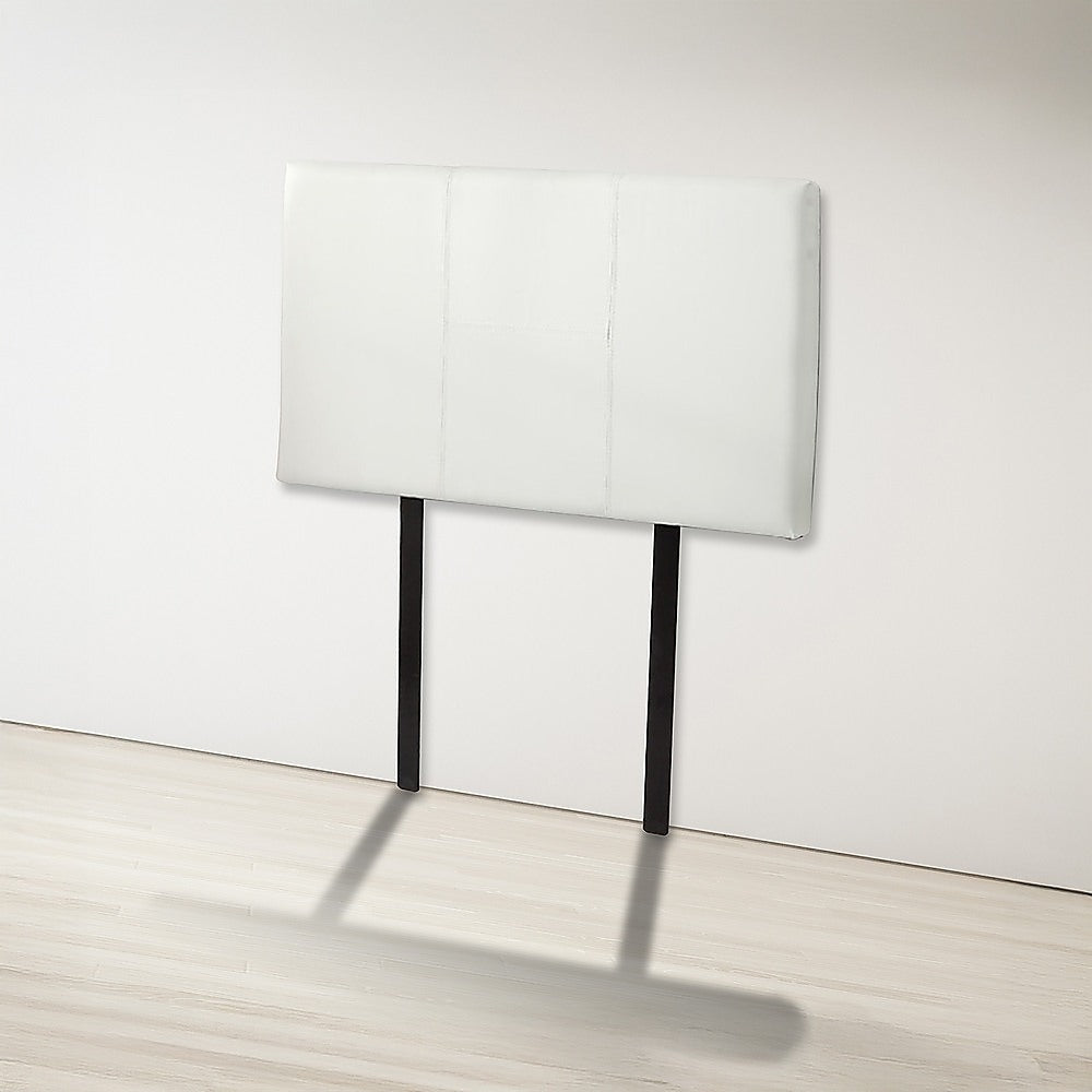 Dangelong Leather Bed Head, White Single