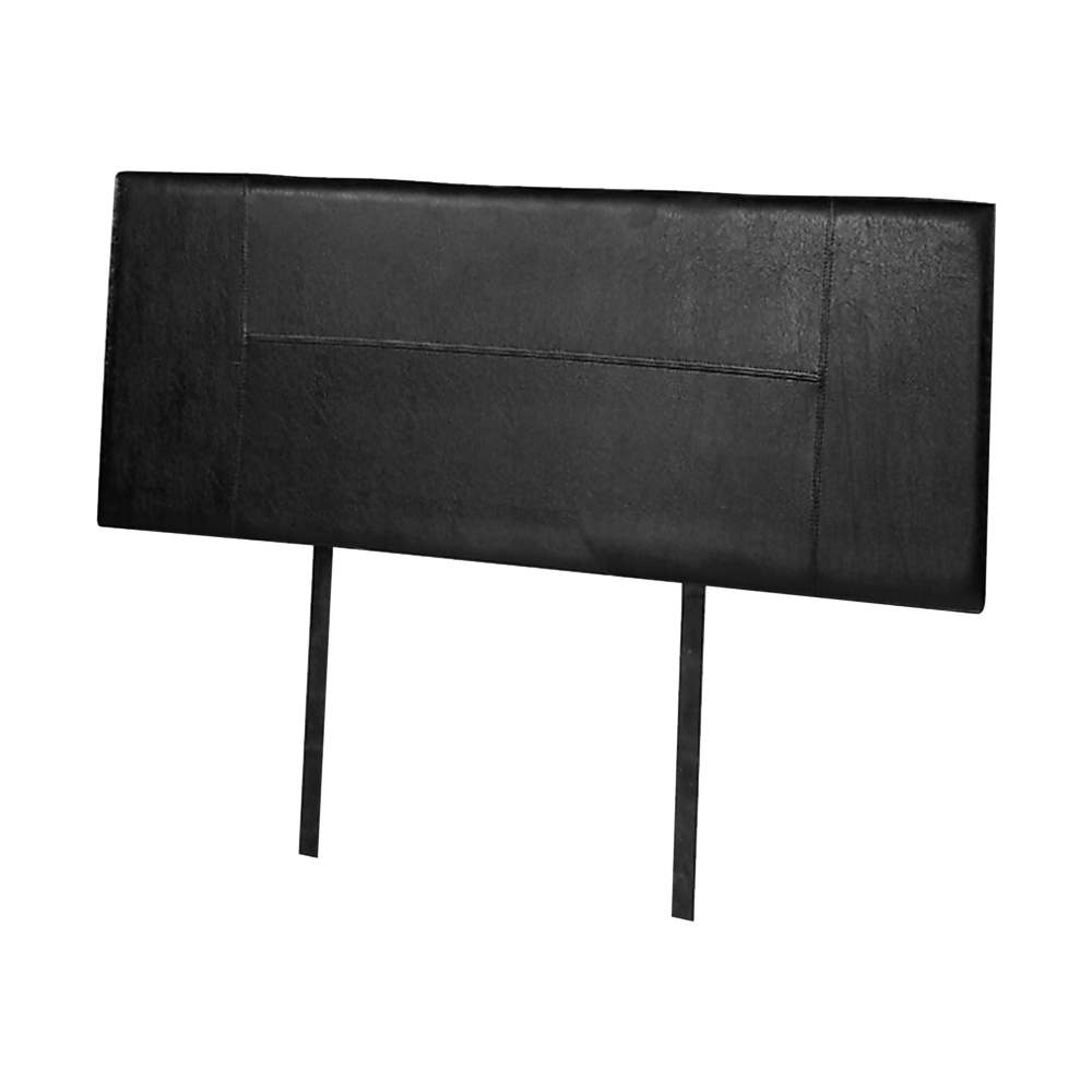 Rosewood stitched bed head in black for a double bed