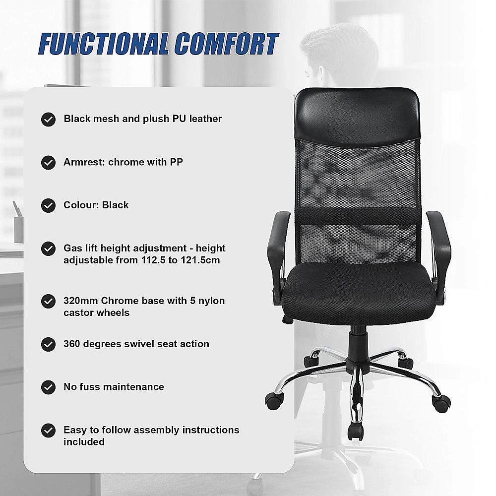 Lancelin Executive Office Chair, Black