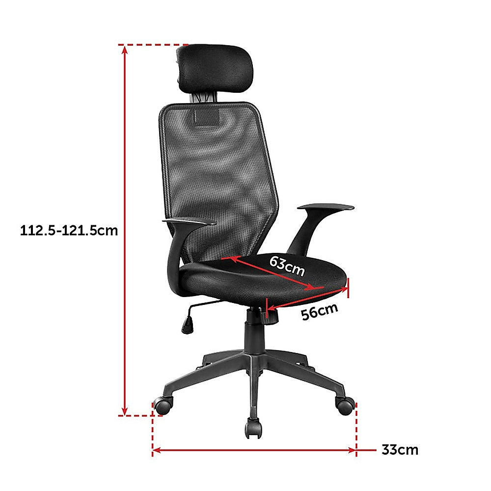 City Beach Mesh Office Chair, Black