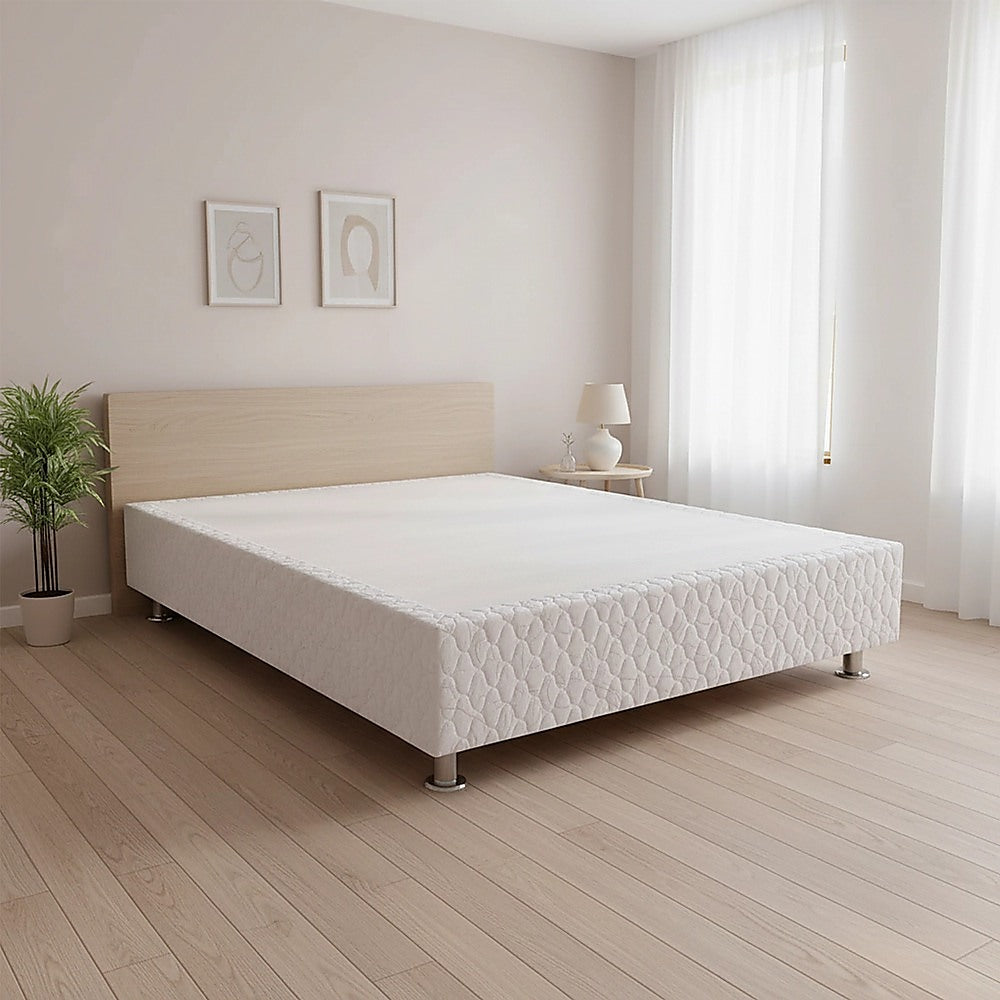 Salerno Double Ensemble Bed Base, White