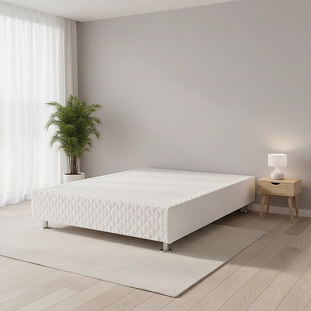 Salerno Double Ensemble Bed Base, White