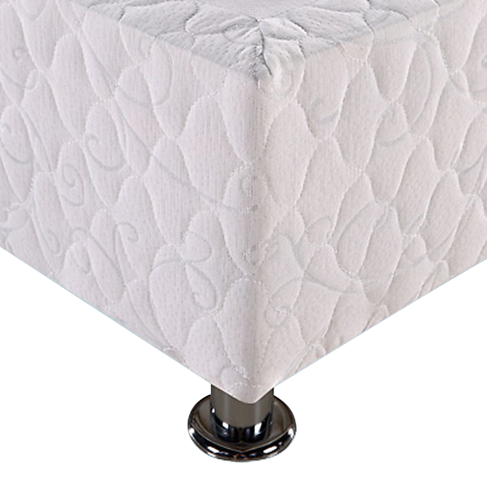 Salerno Double Ensemble Bed Base, White