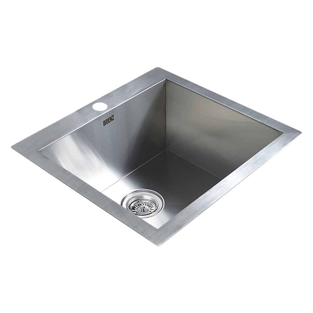 Handmade stainless steel kitchen and laundry sink 530x505mm