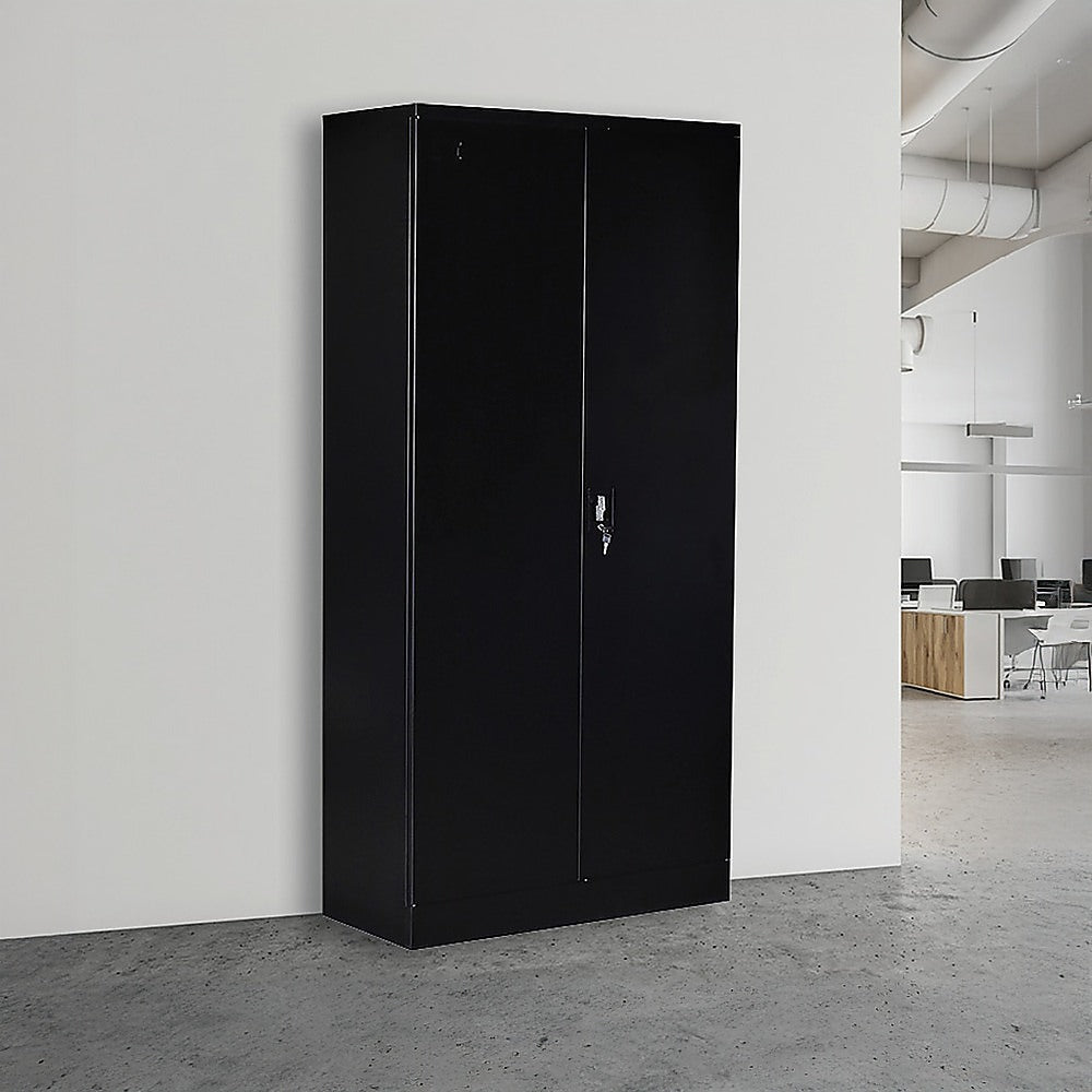 Pragel Two Door Steel Storage Locker Cabinet, 5 Shelf