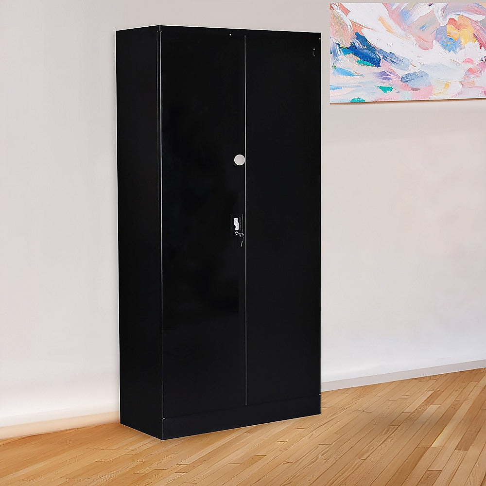 Pragel Two Door Steel Storage Locker Cabinet, 5 Shelf