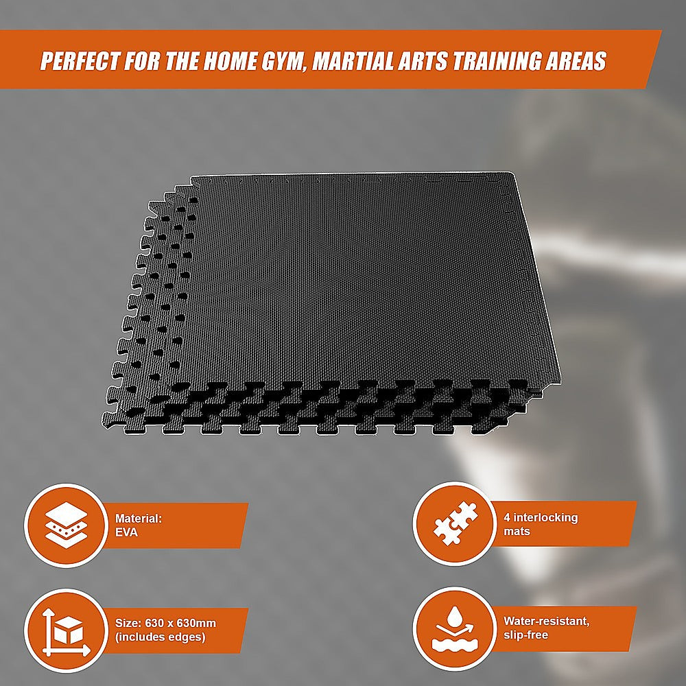 Ecija EVA Gym Floor Mats, 60 x 60cm, 4pcs