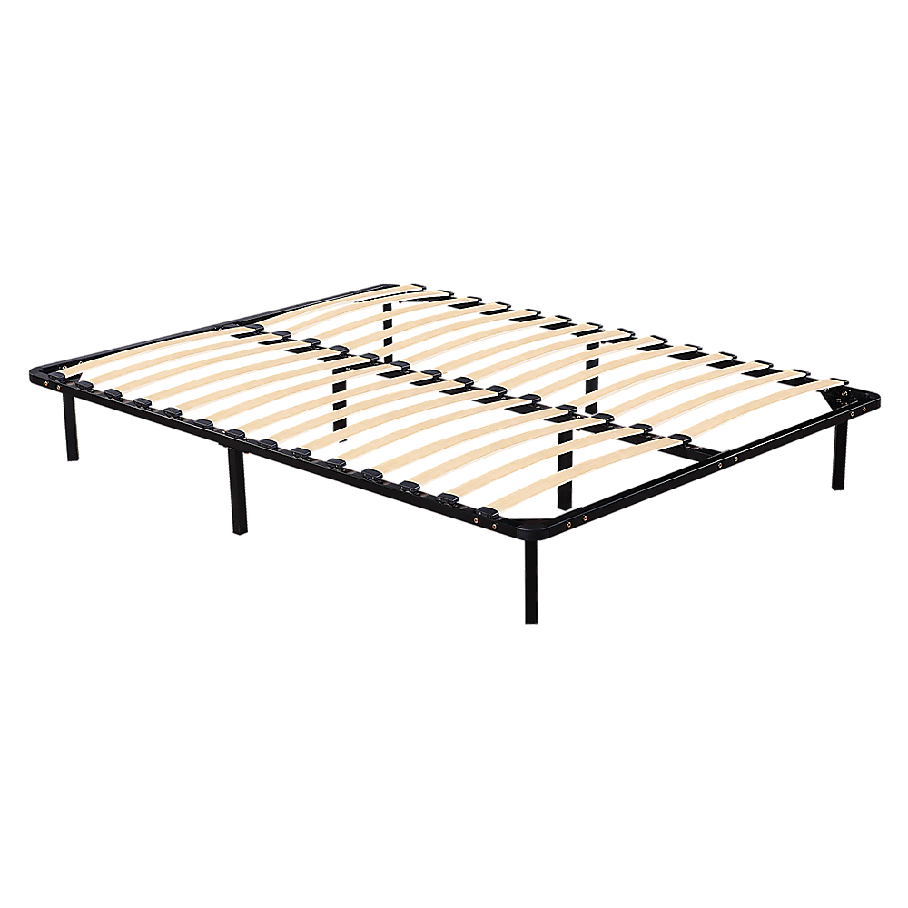 Naples Black Queen bed frame in a modern bedroom