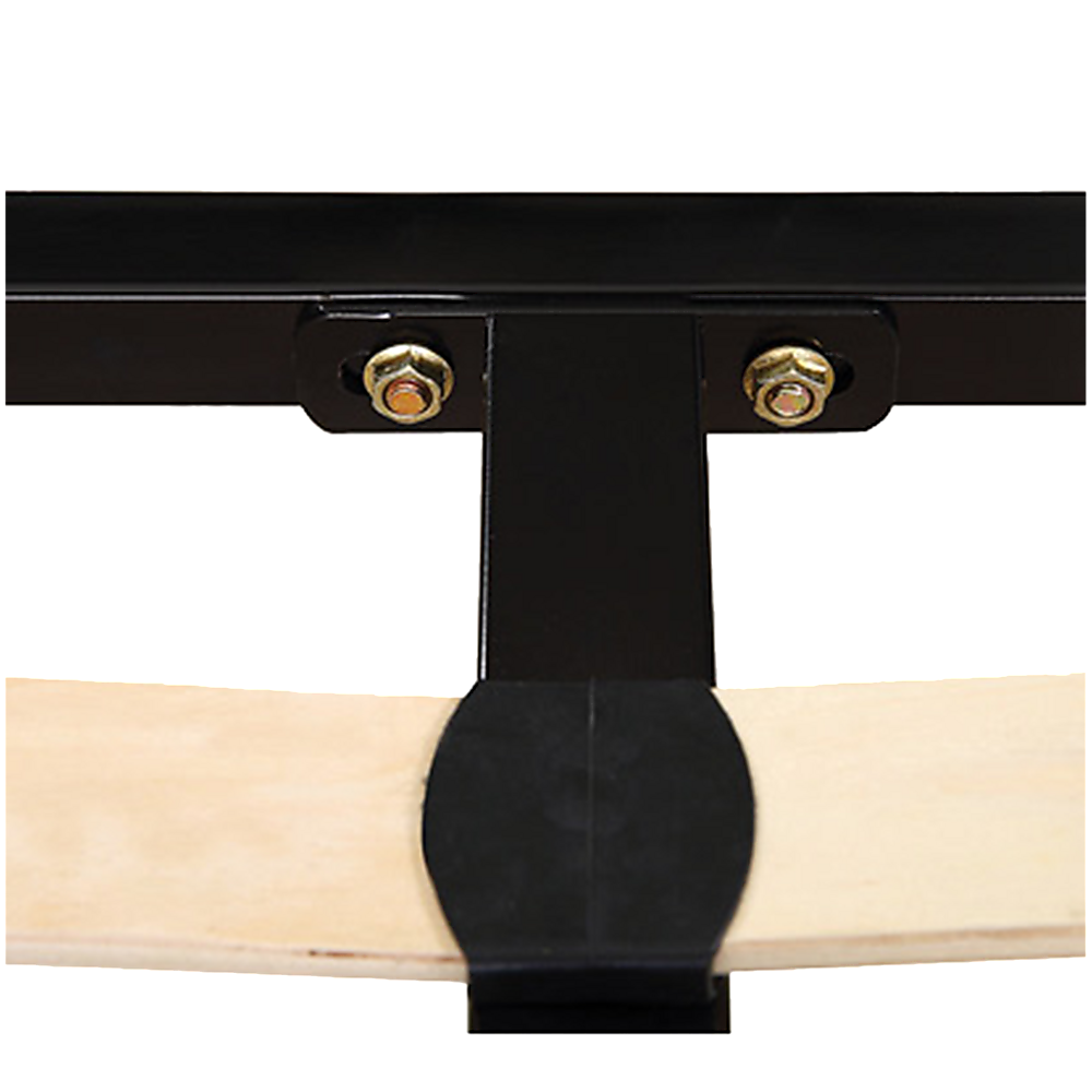 King steel bed frame showing robust support structure — Allure Home Collections