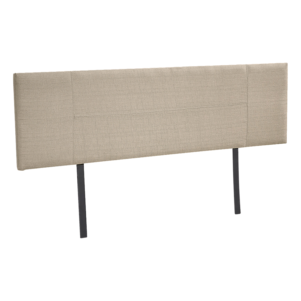 Jagungal Rectangular Bed Head, Beige King