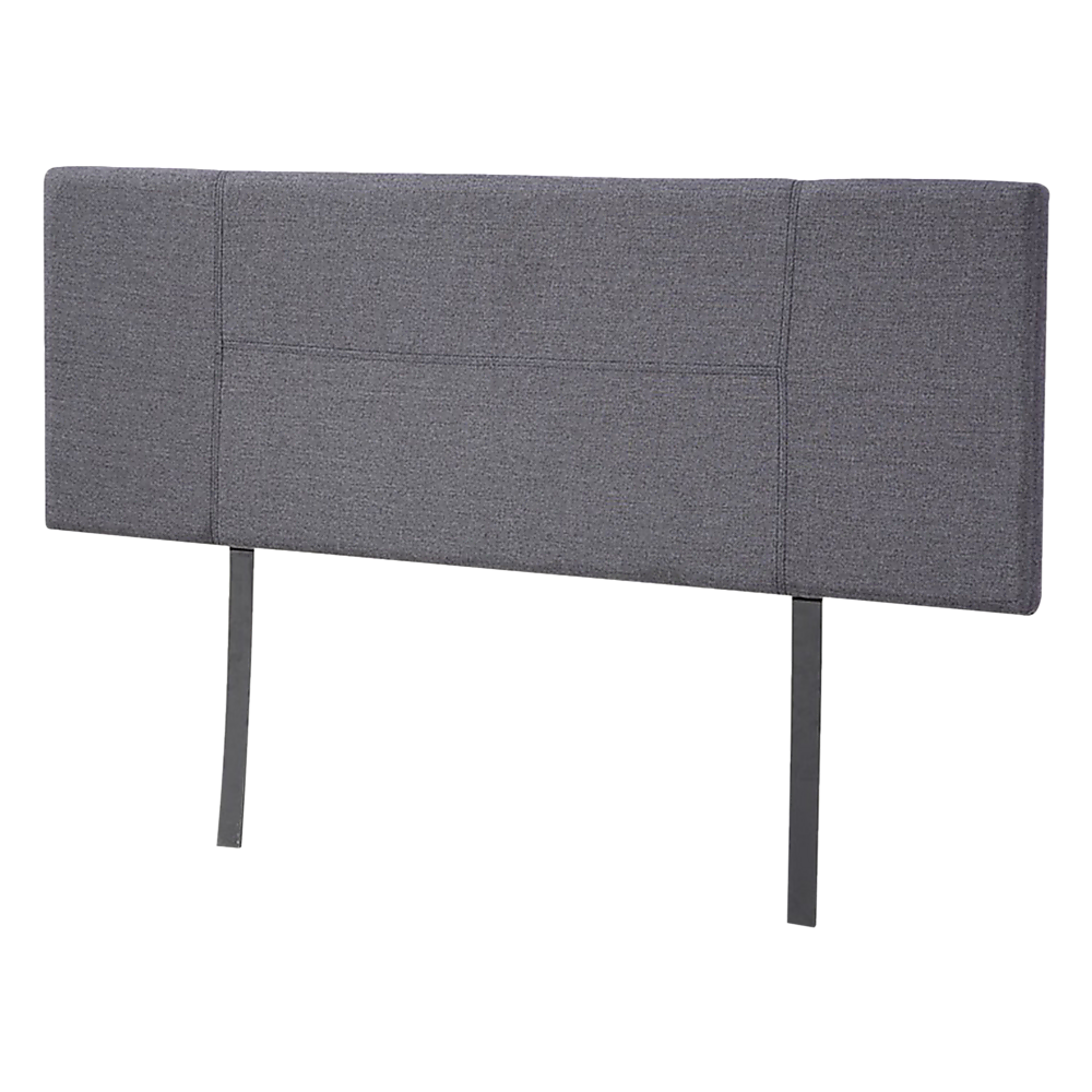 Jagungal Rectangular Bed Head, Grey Queen