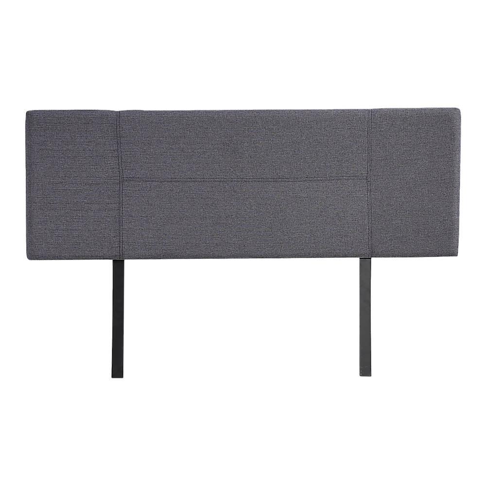Jagungal Rectangular Bed Head, Grey Queen