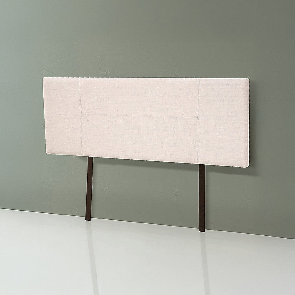 Jagungal Rectangular Bed Head, Beige Queen