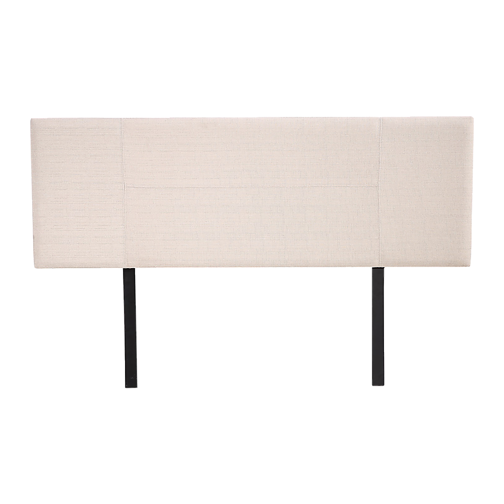 Jagungal Rectangular Bed Head, Beige Queen