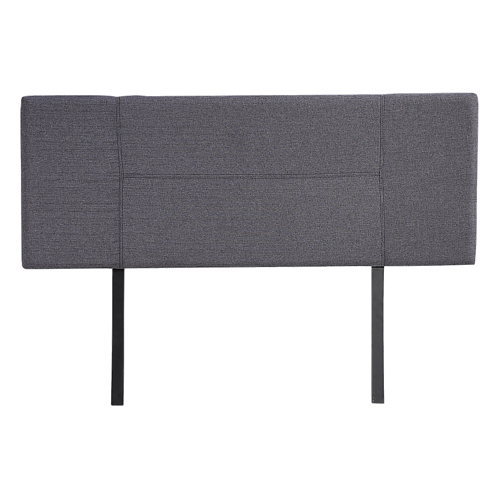 Jagungal Rectangular Bed Head, Grey Double