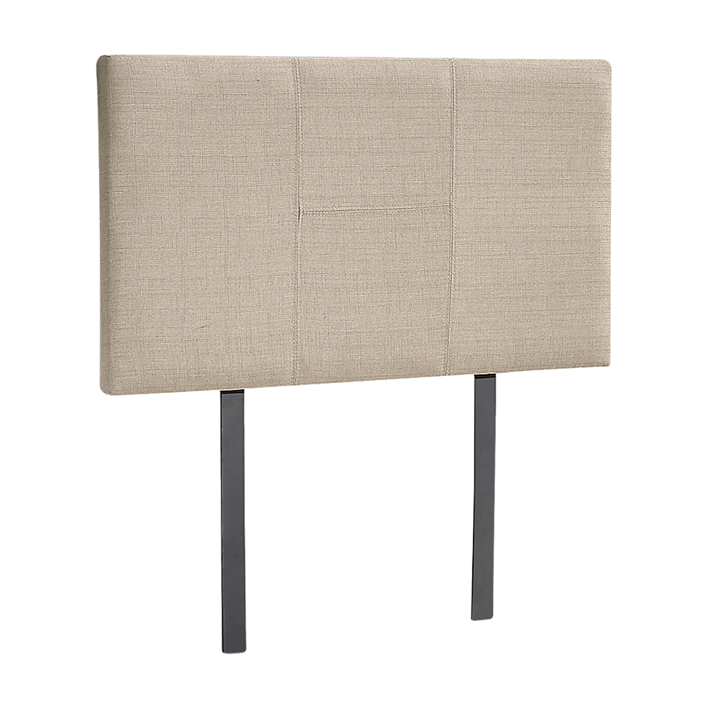 Jagungal Rectangular Bed Head, Beige Single
