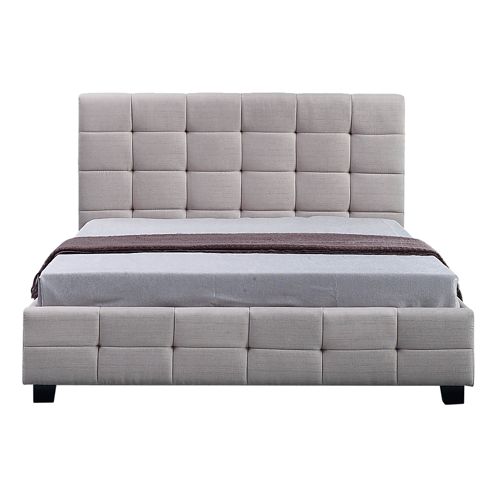 Positano Queen Deluxe Bed Frame, Beige